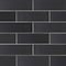 Msi Urbano Ink 3D Mix 4 In. X 12 In. Glossy Ceramic Black Textured Subway Tile, 30PK ZOR-PT-0527 - alternate 1